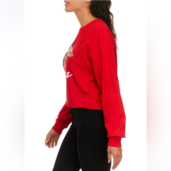 Selena Red Crop Long Sleeve Tee NWT - Picture 2 of 7